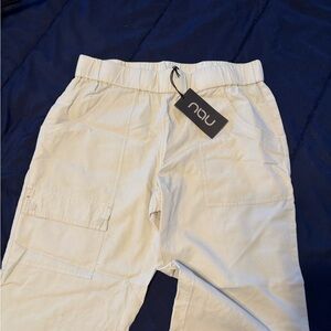 Women's cropped pants (Nau) - bone color - small (new)